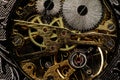 Watch gears very close up Royalty Free Stock Photo