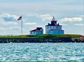 Watch Hill lighthouse Rhode Island Royalty Free Stock Photo