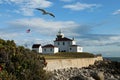 Watch Hill Lighthouse in Westerly, Rhode island Royalty Free Stock Photo