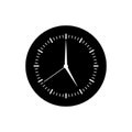 Watch icon vector. Time illustration sign. Wall Clock symbol. Clock logo. Royalty Free Stock Photo