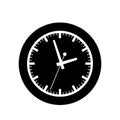 Watch icon vector. Time illustration sign. Wall Clock symbol. Clock logo. Royalty Free Stock Photo