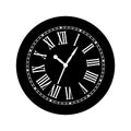 Watch icon vector. Time illustration sign. Wall Clock symbol. Clock logo. Royalty Free Stock Photo