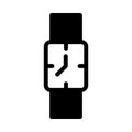 Watch vector glyph flat icon Royalty Free Stock Photo