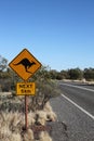 Watch for kangaroos, Australia