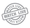 Watch Live rubber stamp