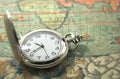 Watch and map Royalty Free Stock Photo