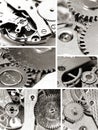 Watch mechanism gears