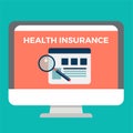 Insurance concept with icons design, vector illustration 10 eps graphic. Royalty Free Stock Photo