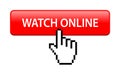 Watch online button Royalty Free Stock Photo