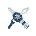 Watch repair icon. Watchmaker`s logo