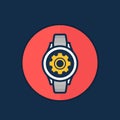 Watch repair, smartwatch icon