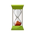 watch sandglass hourglass cartoon vector illustration