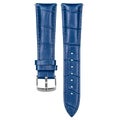 Watch strap blue leather texture