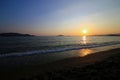 Calis beach is known as the best place to watch the sunset Royalty Free Stock Photo