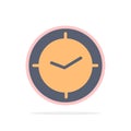 Watch, Time, Timer, Clock Abstract Circle Background Flat color Icon Royalty Free Stock Photo