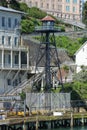 Watch tower on Alcatraz Island Royalty Free Stock Photo