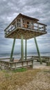 Historic World War II submarine watchtower, Ormond Beach, Florida Royalty Free Stock Photo