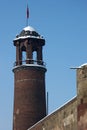 Watch tower of Erzurum Citadel in winter, Turkey