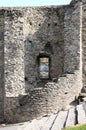 Watch tower ruins in the city wall of Susa, Italy Royalty Free Stock Photo