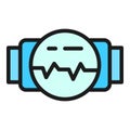 Watch tracker icon vector flat