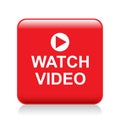 Watch video button Royalty Free Stock Photo