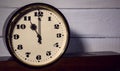 Watch, vintage retro eleven o`clock in the morning and evening