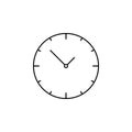Watch, Wristwatch, Clock, Time Thin Line Icon Vector Illustration Logo Template. Suitable For Many Purposes.