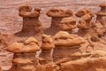 Watchers Hoodoos Goblin Valley State Park Utah Royalty Free Stock Photo