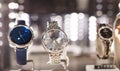 Watches in a luxury store Royalty Free Stock Photo