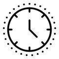 Watches with points icon, outline style