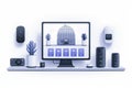 Watchful management systems integrate audio integration with continuous network operations, safeguarding data anomalies and video