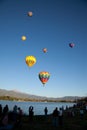 Watching the balloons Royalty Free Stock Photo