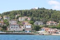 Watching the Heybeliada Island from a steamboat. Royalty Free Stock Photo