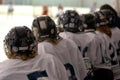 Watching the hockey game Royalty Free Stock Photo