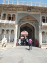 Watching in Jaipur palace front gate photo