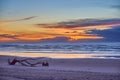 Watching a New Zealand sunset Royalty Free Stock Photo