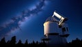 Watching the night sky, a galaxy of discovery generated by AI