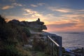 Watching sunrise at Coogee Beach Australia Royalty Free Stock Photo