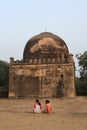 Watching the sunset at Bahmani Tombs at Dusk, Bidar, India