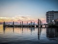 Watching Sunset from a Dock at Crisfield, Maryland