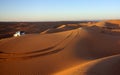 Watching the Sunset at Wahiba Sands Royalty Free Stock Photo