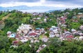 Watching Tondano city from the hill Royalty Free Stock Photo