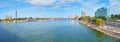 Panorama of Nile river, Cairo, Egypt Royalty Free Stock Photo