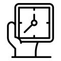 Watchmaker repair icon, outline style