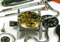 Watchmaker table Royalty Free Stock Photo