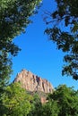 Watchman Campground of Zion National Park Royalty Free Stock Photo