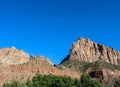 Watchman Mountain, Zion National Park Royalty Free Stock Photo