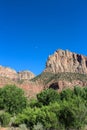 Watchman Mountain, Zion National Park Royalty Free Stock Photo