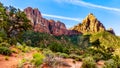 The Watchman peak in Zion National Park in Utah, USA Royalty Free Stock Photo