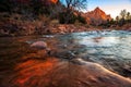 The Watchman at Sunset, Zion National Park, Utah Royalty Free Stock Photo